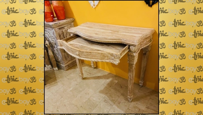 Scrittoio Coloniale in Teak stile Shabby Chic